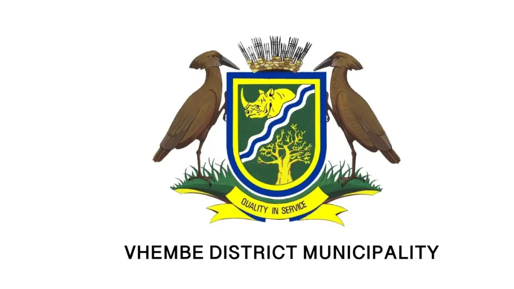 Vhembe District Municipality external vacancy advertisement showing available positions including General Workers, Artisans, Water Operators, and Fire Instructor.